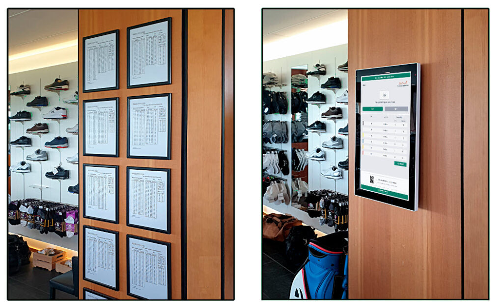 Digitla conversion tabel vs. printet conversion table